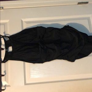 One piece V-neck Mesh swimsuit